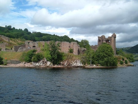 Urquhart Castle at Loch Ness Scotland