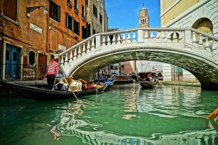 Gondola on Grand Canal, Venice