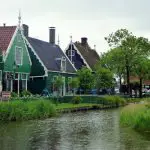 Zaanse Schans Houses & Windmill