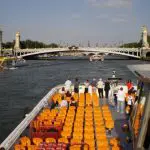 Cruise on river Siene, Pont Alexandre III Bridge