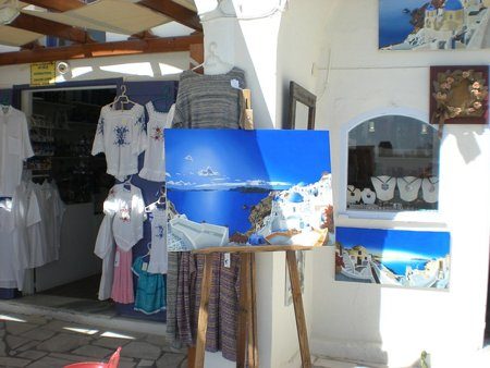 A shop at Santorini