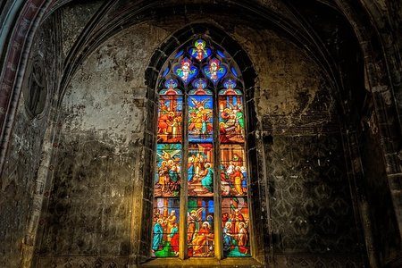 Stained Glass Window at Notre Dame