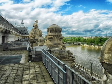 Statues Overlooking The Siene River, Musee d'Orsay