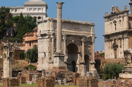 Septimius Severus Arch and Column of Phocus