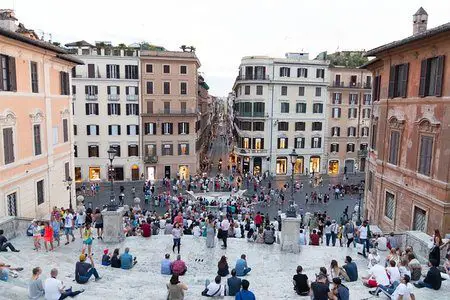 Spanish Steps, Top Down View