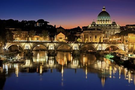 St. Peters Basilica & Tiber River