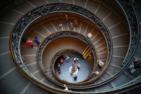 Famous Spiral Staircase at Vatican