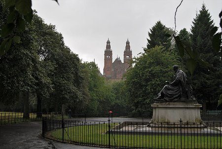 Kelvin Statue in Kelvingrove Park