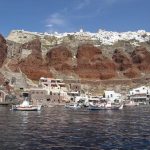 Amoudi Port With Oia Above