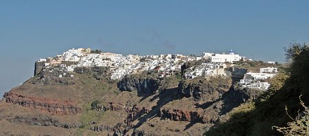 Imerovigli as seen from Fira