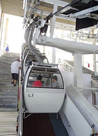 Santorini Cable Car at Fira