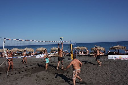 Volley Ball at Perivolos Beach