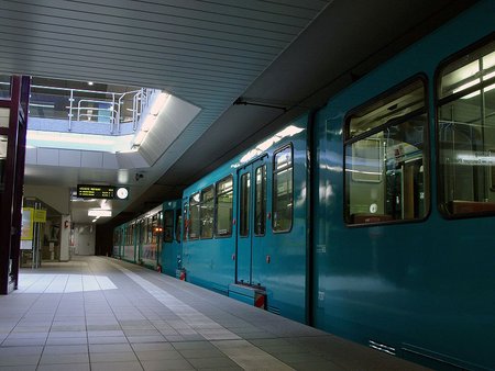 Frankfurt U-Bahn at Ostbahnhof