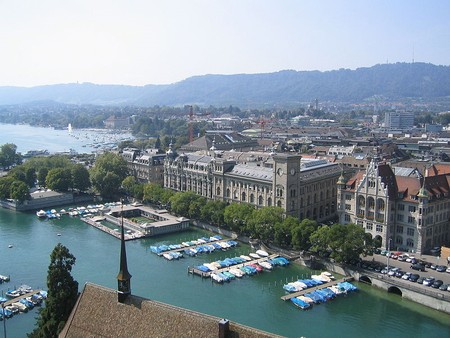 Limmat River & Lake Zurich Switzerland