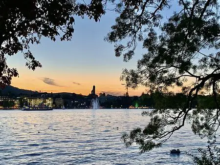 Sunset at Lake Zurich