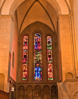 Grossmunster Stained Window by Augusto Giacometti