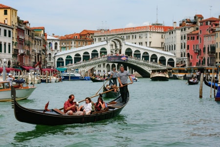 Gondola Ride, Grand Canal, Venice
