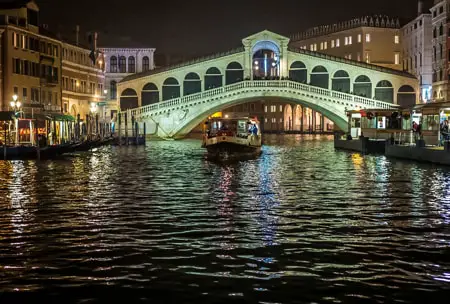 Grand Canal at night, Venice