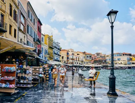 Chania Harbourfront Shops