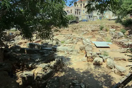 Minoan ruins at Kasteli, Old Chania