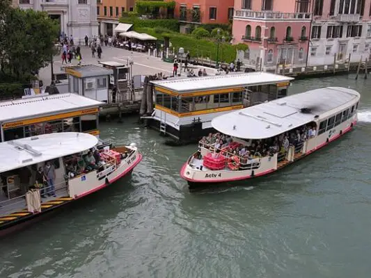 Vaporetti at Accademia, Venice