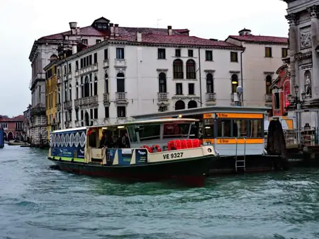 Vaporetto at San Stae stop Venice