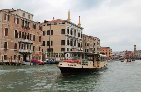 Vaporetto on Grand Canal Venice