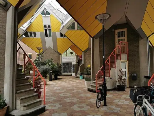 Rotterdam Cube House Courtyard