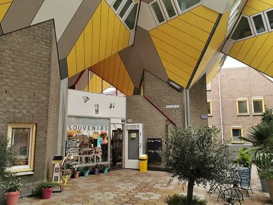 Rotterdam Cube House Courtyard